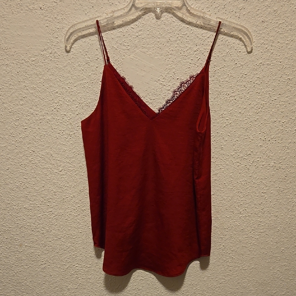 B13 Express Red Lace Detail Camisole Sx XS